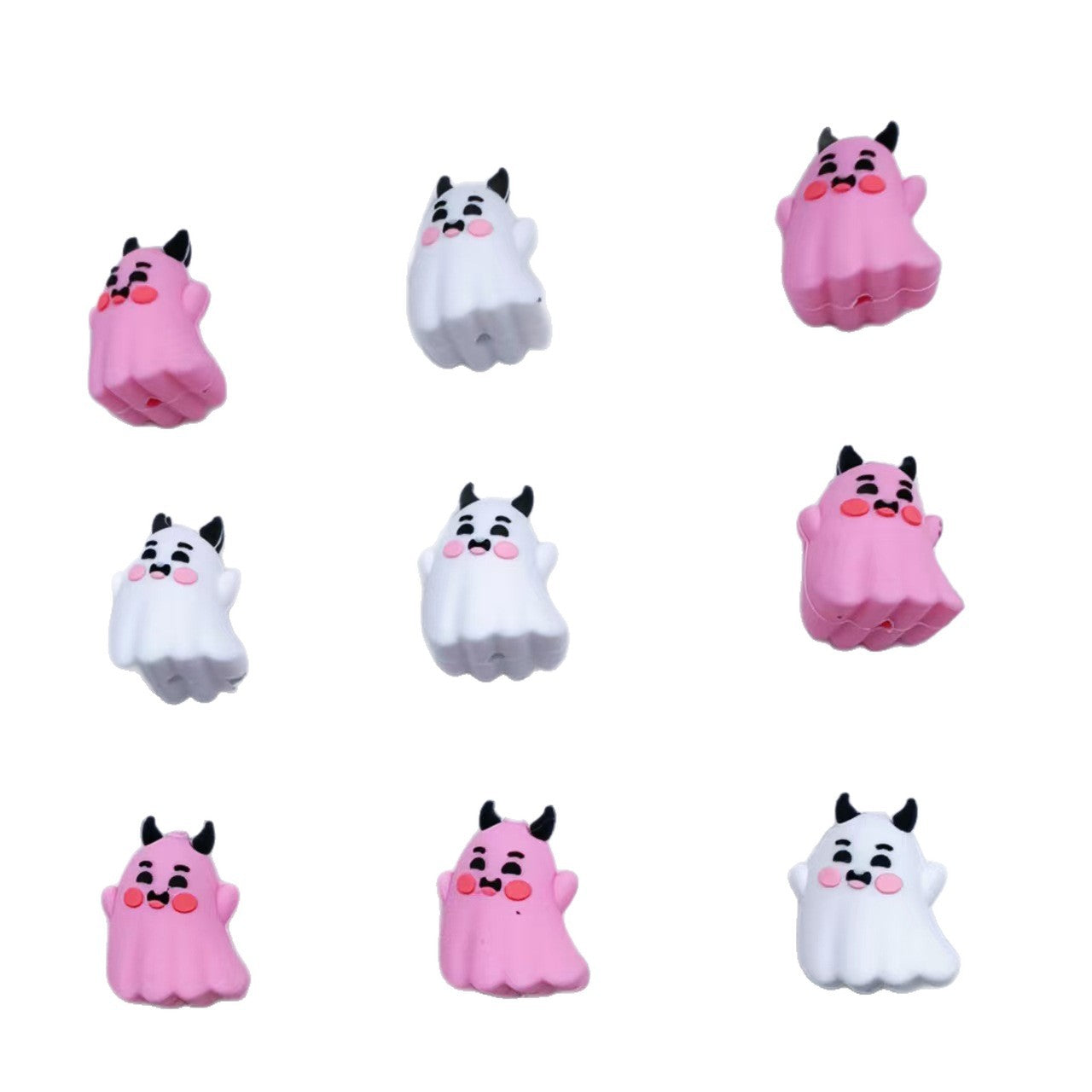Wholesale Halloween Ghost Cartoon Beads DIY Silicone 3D Beads